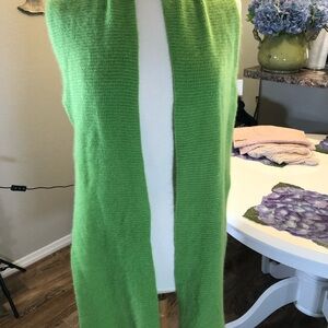 Cashmere Long Scarf Kirmet The Frog Green Luxury 78x8” Unisex Versatile Comfort